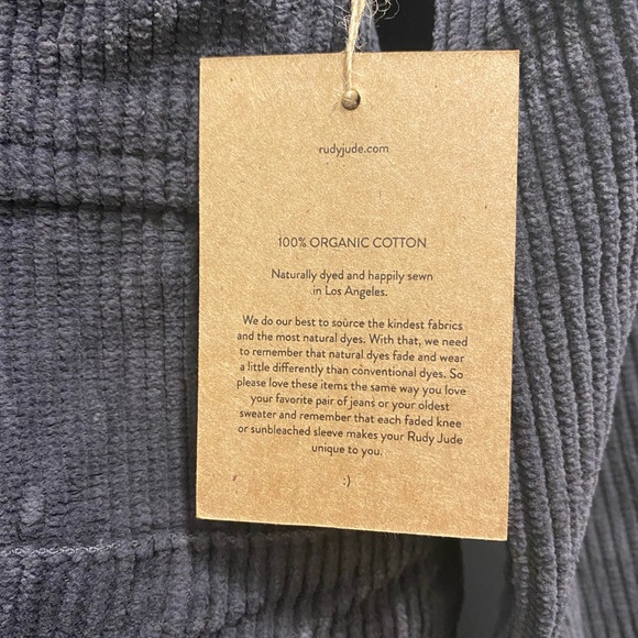 NWT Rudy Jude Black Corduroy Utility Suit Size Small - Picture 15 of 16